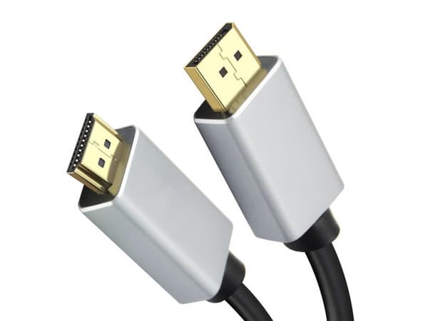 Helos tilkoblingskabel, DisplayPort-plugg/HDMI-plugg, PREMIUM, 2,0m, sort