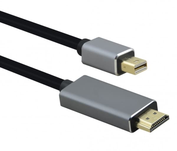 Helos 288486, 2 m, Mini DisplayPort, HDMI, Hankoppling, Hankoppling, Rak