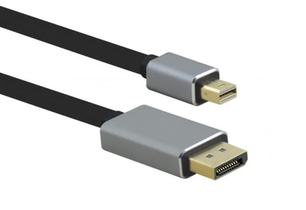 Helos tilkoblingskabel, mini DisplayPort hann/DP hann, PREMIUM 8K, 3,0 m, svart