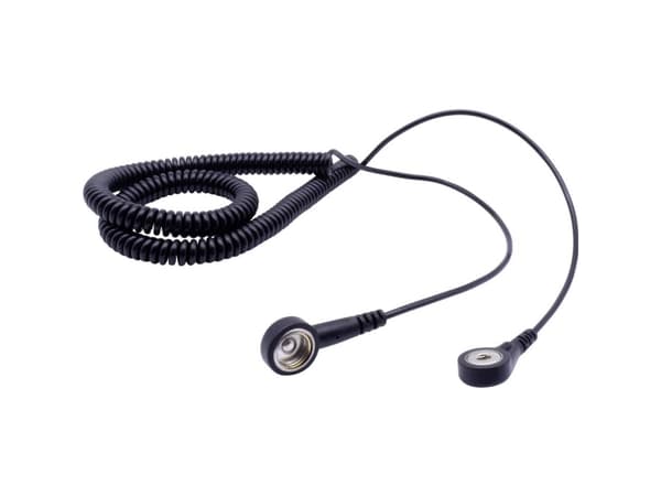 Quadrios ESD-jordingskabel 3.60 m Trykknap 10 mm, Trykknap, 4 mm