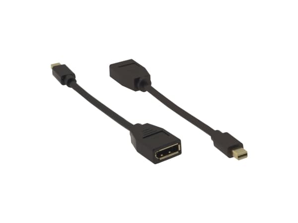 Kramer Electronics ADC-MDP/DPF, DisplayPort, Mini DisplayPort, Honkoppling, Hankoppling, Svart, Rak
