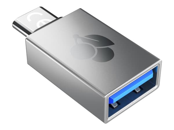 CHERRY - USB-adapter - USB Typ A (hona) till 24-stifts USB-C (hane) - USB 3.0 OTG - silver
