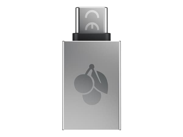 CHERRY - USB-adapter - USB Typ A (hona) till 24-stifts USB-C (hane) - USB 3.0 OTG - silver