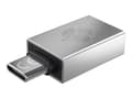 Miniatyrbild 1 av 5: CHERRY - USB-adapter - USB Typ A (hona) till 24-stifts USB-C (hane) - USB 3.0 OTG - silver