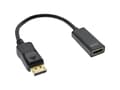 Miniatyrbild 1 av 5: InLine 17198E, 0,15 m, DisplayPort, HDMI, Hankoppling, Honkoppling, Rak