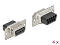 Miniatyrbild 2 av 2: Delock - Datakontakt - DB-9 (hona) (paket om 4)