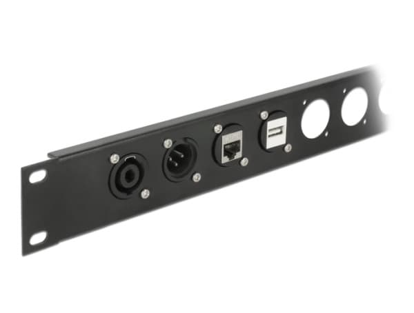 Delock D-Type Module RJ11 Cat.3 jack to jack - Påknipsbar mulighetsmodulfrontplate - panelmonterbar - CAT 3 - UTP - RJ-11 - svart