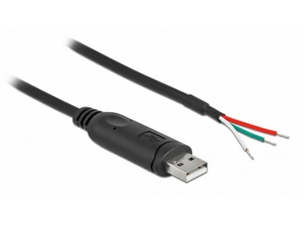 Delock - Seriell adapter - USB 2.0 - RS-232 x 1 - svart
