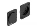 Miniatyrbild 2 av 3: Delock D-Type cover - Outlet cover - svart