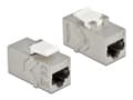 Pikkukuva 2 / 4: Delock - Modulaarinen liitin (kytkin) - RJ-45 - valkoinen, hopea