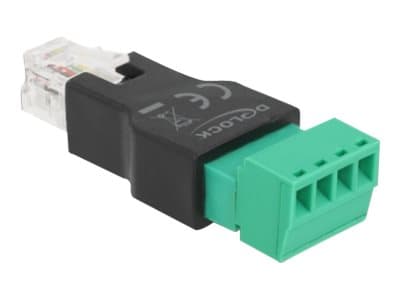 Delock - Nettverksadapter - RJ-11/RJ-14 (hann) til 4-pins terminalblokk (hunn)