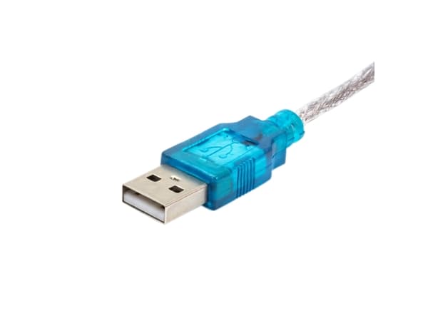 Akyga AK-CO-02 - Seriell kabel - USB (hane) till RS-232 (hane) - 1 m - tumskruvar - vit