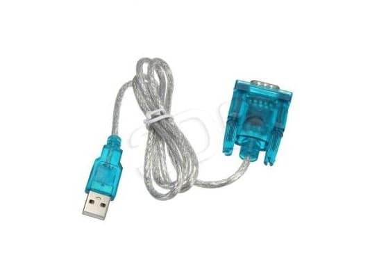 Akyga AK-CO-02 - Seriell kabel - USB (hane) till RS-232 (hane) - 1 m - tumskruvar - vit