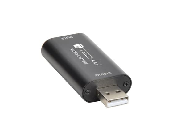 Techly I-USB-VIDEO-1080TY, Sort, Windows 10, Windows 7, Windows 8, Windows Vista, Windows XP, 1920 x 1080 piksler, 12 bit, 60 Hz, HDMI
