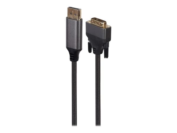 Cablexpert Premium - Adapterkabel - DisplayPort (hann) til DVI-D (hann) - 1.8 m - tommelskruer, 4K 30Hz støtte