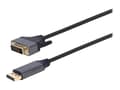 Miniatyrbilde 2 av 5: Cablexpert Premium - Adapterkabel - DisplayPort (hann) til DVI-D (hann) - 1.8 m - tommelskruer, 4K 30Hz støtte