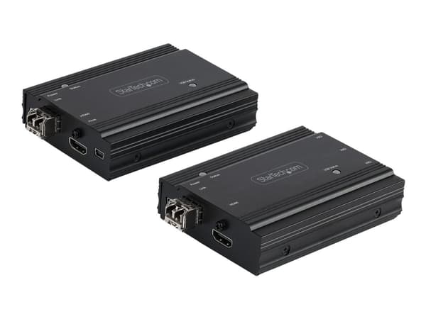 StarTech.com 4K HDMI KVM-förlängare över fiber - HDMI-video och USB-fjärrkontroll för KVM-omkopplare/-konsol - upp till 300 m (MultiMode) - 2x 10G MMF SFP+-moduler - KVM-förlängningssats (TX / RX)