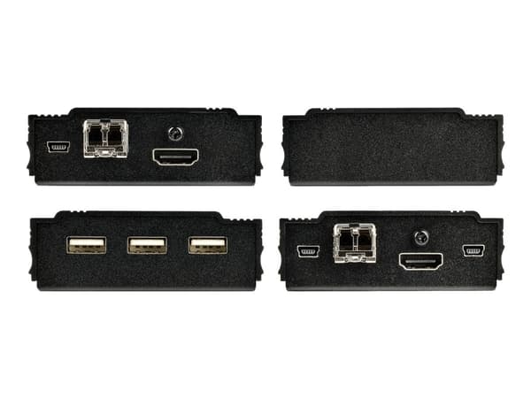 StarTech.com 4K HDMI KVM-förlängare över fiber - HDMI-video och USB-fjärrkontroll för KVM-omkopplare/-konsol - upp till 300 m (MultiMode) - 2x 10G MMF SFP+-moduler - KVM-förlängningssats (TX / RX)