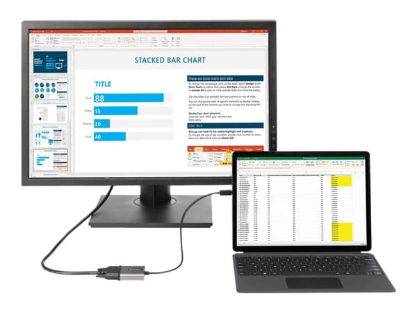 StarTech.com CDP2DVIEC, USB Type-C, DVI-lähtö, 1920 x 1200 pikseliä