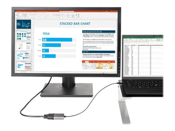 StarTech.com CDP2DVIEC, USB Type-C, DVI-lähtö, 1920 x 1200 pikseliä