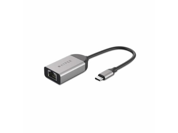 HYPER HD425B, USB 3.2 Gen 1 (3.1 Gen 1) Type-C, 2500 Mbit/s, Rostfritt stål, RJ-45, USB, 60,5 mm