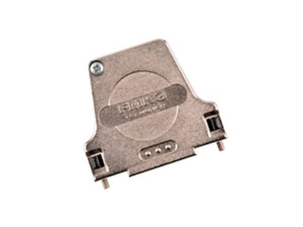 Molex 1731110062 FCT Metal Backshell for D-Sub Connector, Shell Size 3, 45° Angle Large Diameter Cable Outlet, Large Inner