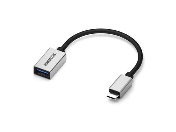 Marmitek 08375, 0,15 m, USB C, USB A, USB 3.2 Gen 1 (3.1 Gen 1), 5000 Mbit/s, Svart, Silver