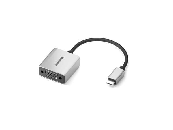 Marmitek 08370, 0,15 m, USB Type-C, VGA (D-Sub), Hankjønn, Hunkjønn, Rett