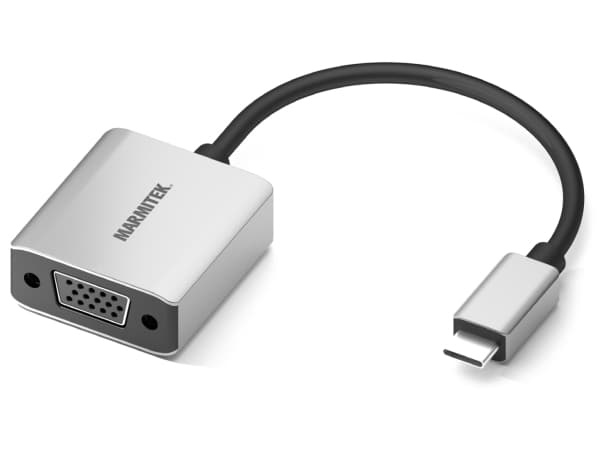 Marmitek 08370, 0,15 m, USB Type-C, VGA (D-Sub), Hankjønn, Hunkjønn, Rett
