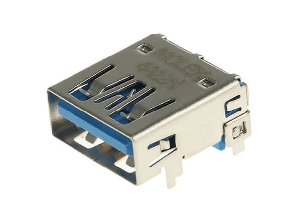 Molex Universal Serial Bus Socket MOL Micro Solutions Right Angle 483930003 Sisältö: 300 kpl (483930003)