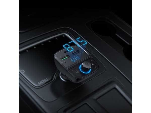 UGREEN CD229 FM siųstuvas Bluetooth 5.0 USB QC 3.0 USB-C PD Micro SD