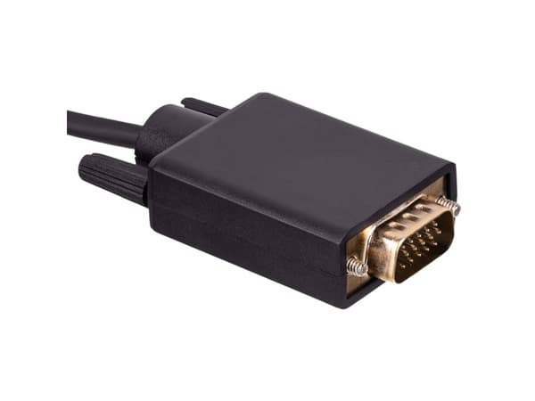 Akyga AK-AV-17 - Adapterkabel - 24 pin USB-C (hane) till 15 pin D-Sub (DB-15) (hane) - 1.8 m - 1080p stöd 60 Hz - svart