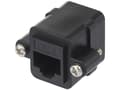Miniatyrbild 1 av 5: Renkforce RF-4712202, Platt, Svart, RJ-45, RJ-45, Honkoppling, Honkoppling