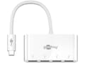 Miniatyrbild 5 av 5: goobay USB-C Multiport Adapter - Hubb - 4 x SuperSpeed USB 3.0 - skrivbordsmodell