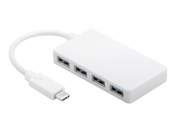 goobay USB-C Multiport Adapter - Hubb - 4 x SuperSpeed USB 3.0 - skrivbordsmodell