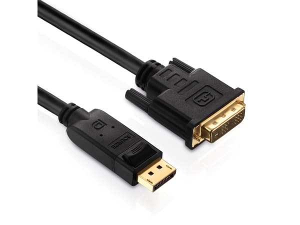 Purelink PureInstall PI5200 - Displaykabel - DisplayPort (han) til DVI-D (han) - 10 m - sort