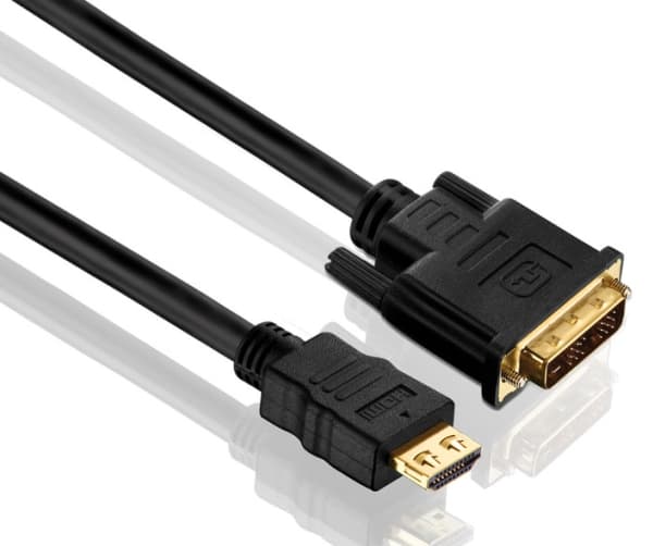 Purelink PureInstall PI3000 - Adapterkabel - enkeltlenke - DVI-D hann til HDMI hann - 1.5 m - trippel beskyttelse - svart