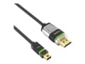 Miniatyrbilde 3 av 5: PureLink Ultimate Series ULS2000 - High Speed - adapterkabel - Mini DisplayPort hann til HDMI hann låsing - 1 m - trippel beskyttelse - svart - rund,