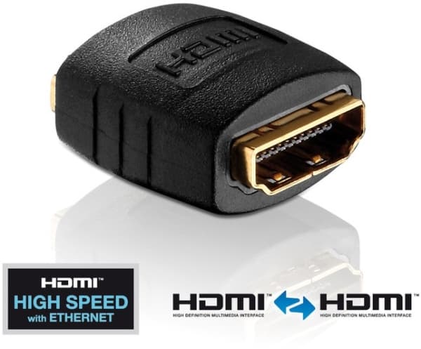 PureLink PureInstall PI020 - HDMI - HDMI - Svart - Hun/hunn - Gull - 4096 x 2160 piksler (PI020)