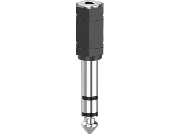 Hama 00205194, 3.5mm, 6,3mm, Svart, Silver