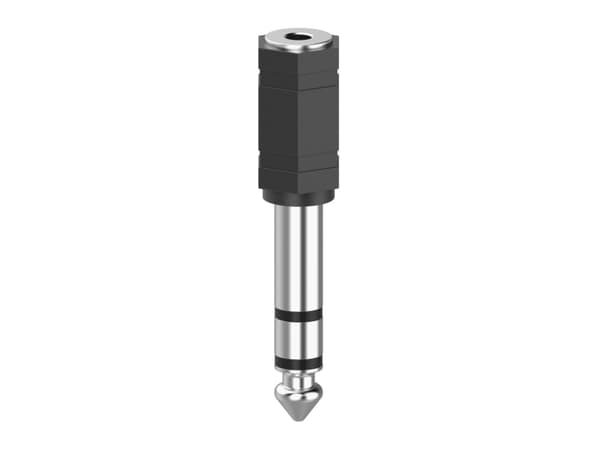Hama 00205194, 3.5mm, 6,3mm, Svart, Silver