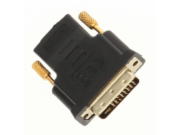 Hama - Video adapter - dobbeltlenke - DVI-D plugg til HDMI hunn - svart - 4K-støtte