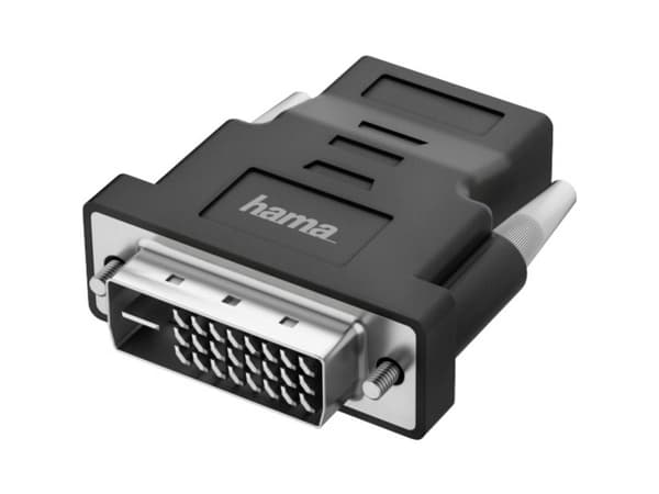 Hama - Video adapter - dobbeltlenke - DVI-D plugg til HDMI hunn - svart - 4K-støtte