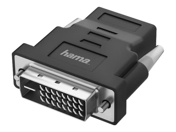 Hama - Video adapter - dobbeltlenke - DVI-D plugg til HDMI hunn - svart - 4K-støtte