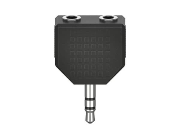 Hama Essential Line - Lydsplitter - mini-phone stereo 3.5 mm hann til mini-phone stereo 3.5 mm hunn - svart