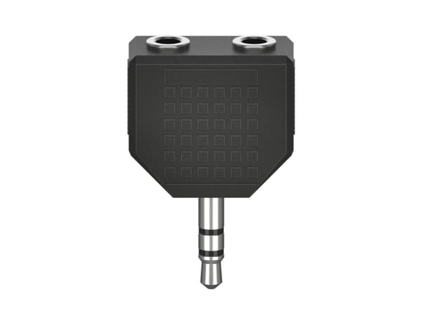 Hama Essential Line - Lydsplitter - mini-phone stereo 3.5 mm hann til mini-phone stereo 3.5 mm hunn - svart