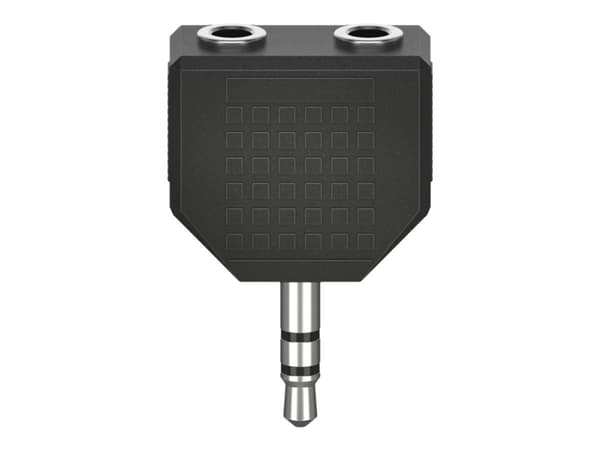 Hama Essential Line - Lydsplitter - mini-phone stereo 3.5 mm hann til mini-phone stereo 3.5 mm hunn - svart