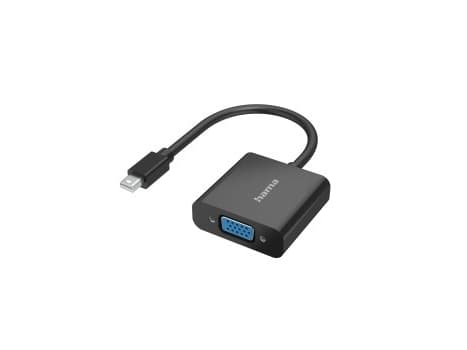 Hama - Videokort - Mini DisplayPort (P) till HD-15 (VGA) (hona) - Thunderbolt 2 - stöd för 1080p - svart