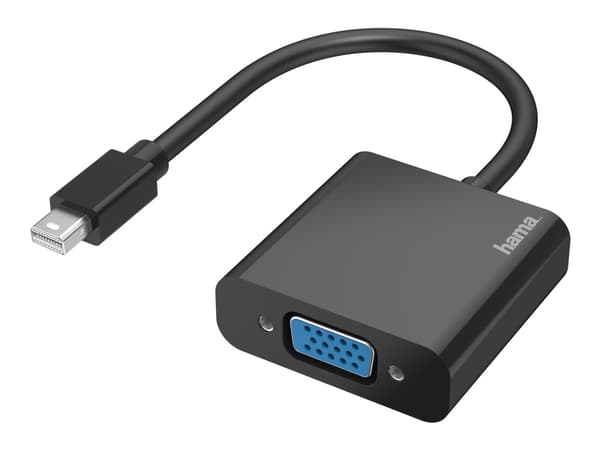Hama - Videokort - Mini DisplayPort (P) till HD-15 (VGA) (hona) - Thunderbolt 2 - stöd för 1080p - svart