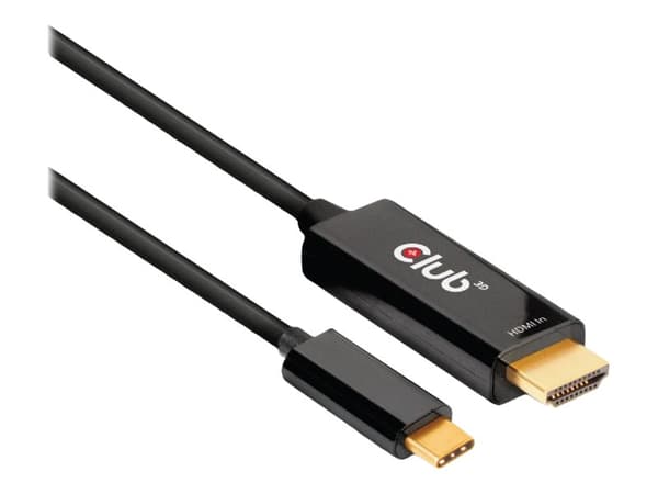 Club 3D - Adapterkabel - HDMI hann til 24 pin USB-C hann - 1.8 m - aktiv, 4 K 60 Hz (4096 x 2160) støtte
